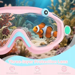 Outlet Okulary Ocean Kids Pro 3+ ochrona UV i przeciw zaparowaniu Różowy