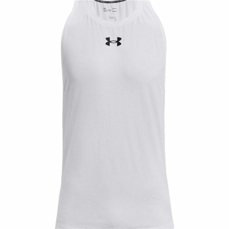 Outlet Under Armour koszulka bez rękawów Tank Top bawełna L biały