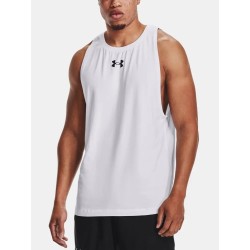 Outlet Under Armour koszulka bez rękawów Tank Top bawełna L biały