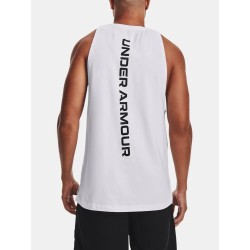 Outlet Under Armour koszulka bez rękawów Tank Top bawełna L biały