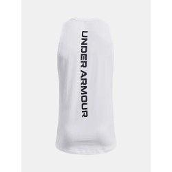 Outlet Under Armour koszulka bez rękawów Tank Top bawełna L biały