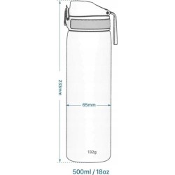 Outlet Butelka na wodę 500 ml BIDON ion8 BPA-free z uchwytem i blokadą