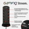 Outlet Brennenstuhl Wieża Zasilająca Gamingowa 9 Gniazd 5 USB 45W PD LED
