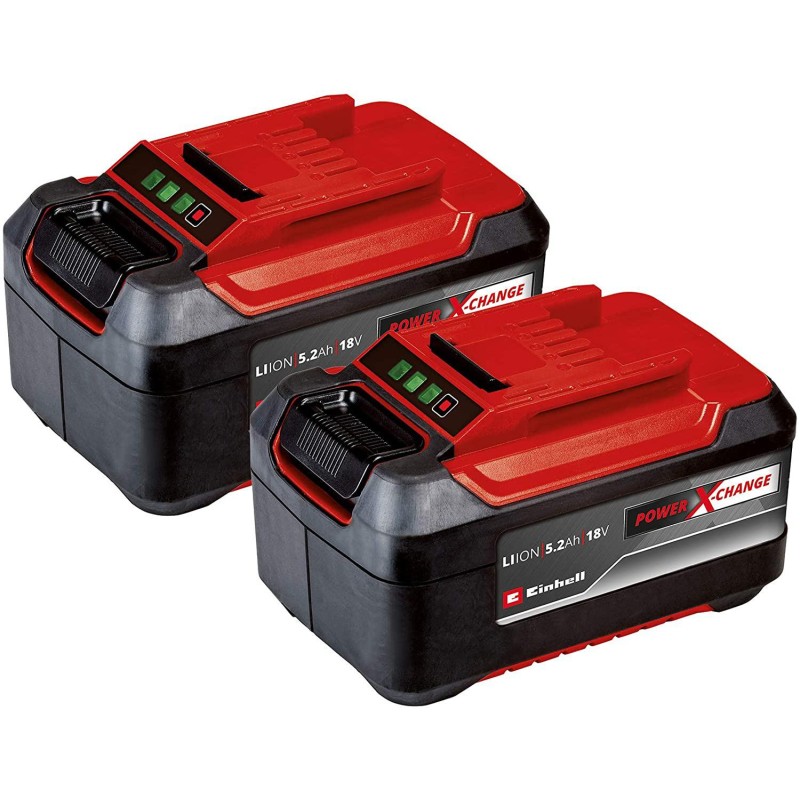 Outlet Zestaw 2 Akumulatorów Li-Ion Einhell 18 V 5,2 Ah max 1260W