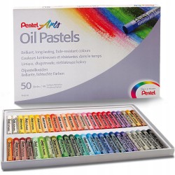 PASTELE OLEJNE Pentel kredki pastelowe zestaw 50 kolorów zestaw dla