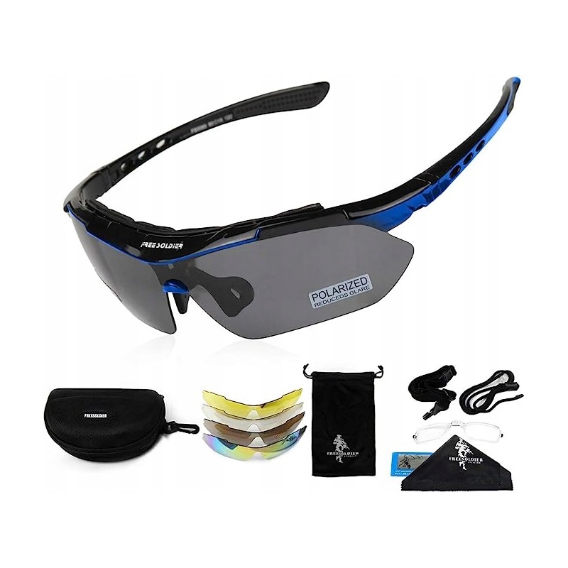 Outlet FREE SOLDIER 810060218 okulary taktyczne 5 soczewek UV400 outdoor