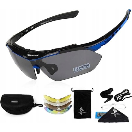 Outlet FREE SOLDIER 810060218 okulary taktyczne 5 soczewek UV400 outdoor