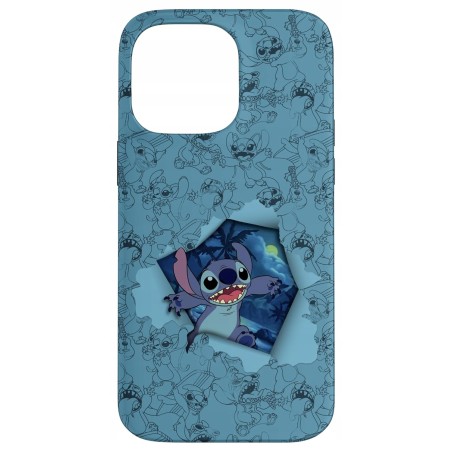 Outlet Etui z ramką do iPhone 14 Pro Max TPU niebieskie Disney Lilo &