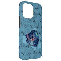 Outlet Etui z ramką do iPhone 14 Pro Max TPU niebieskie Disney Lilo &