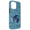 Outlet Etui z ramką do iPhone 14 Pro Max TPU niebieskie Disney Lilo &