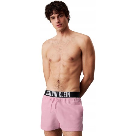 Calvin Klein Męskie szorty kąpielowe XL z logiem Różowe