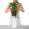 Outlet LECHUZA 18050 MAXI CUBI DONICZKA Z SYSTEMEM NAWADNIANIA BIAŁA 26 CM