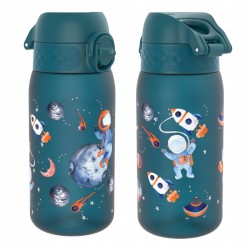 Outlet ION8 Niebieska butelka na wodę z motywem kosmonauty i kosmosu 350 ml