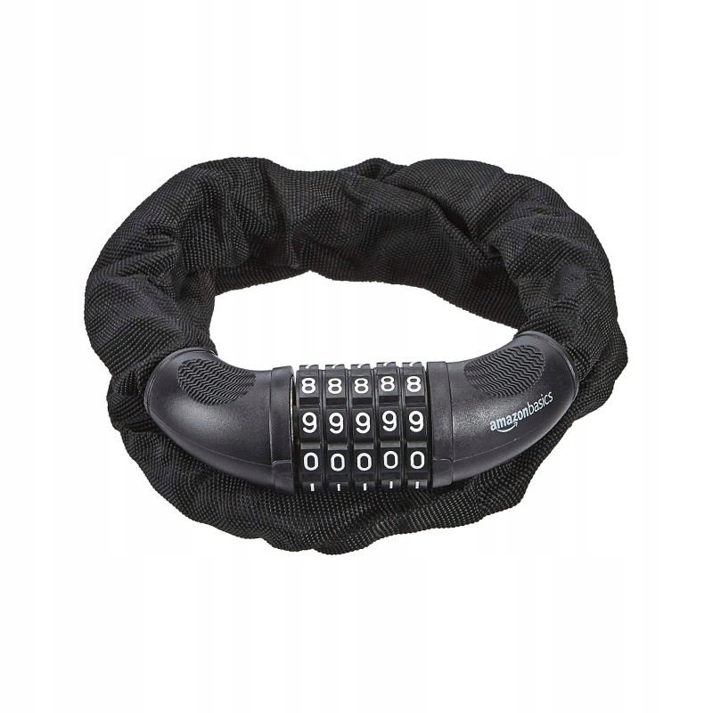 Outlet Zabezpieczenie rowerowe kłódka Amazon AB-BL110 97cm czarne
