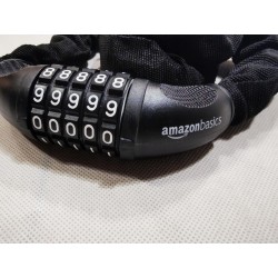 Outlet Zabezpieczenie rowerowe kłódka Amazon AB-BL110 97cm czarne