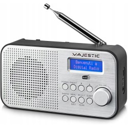 Outlet Radioodtwarzacz Majestic DAB/DAB+/FM 3.7V/2000mAh Rt-194Dab srebrny