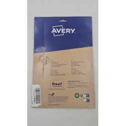 Outlet Zestaw 30 Etykiet Samoprzylepnych AVERY J8676 na płyty CD o średnicy