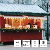 Outlet Przedłużacz zwijany EMOS mrozoodporny 25 m 4 gniazda niebieski PVC