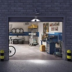 Outlet Przedłużacz zwijany EMOS mrozoodporny 25 m 4 gniazda niebieski PVC