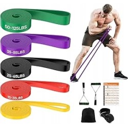 Outlet DUŻY ZESTAW GUM OPOROWYCH POWER BAND 6SZT GUMY DO ĆWICZEŃ PREMIUM