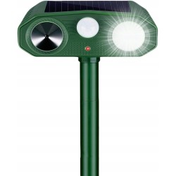 Outlet Ultradźwiękowy odstraszacz dla kotów i psów solarny 3 tryby IP65