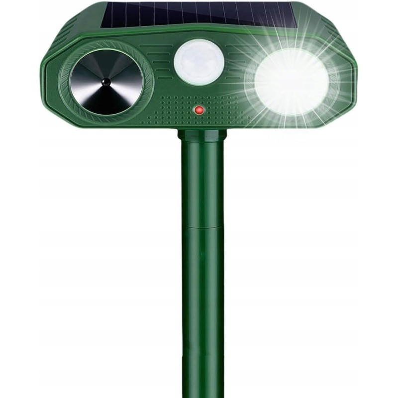 Outlet Ultradźwiękowy odstraszacz dla kotów i psów solarny 3 tryby IP65