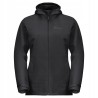 Kurtka przeciwdeszczowa Jack Wolfskin Ocieplana 3w1 z Kapturem S Czarny
