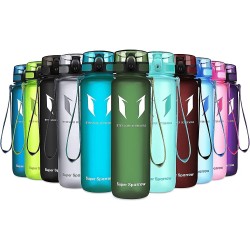 Outlet Butelka na wodę Sportowy bidon Super Sparrow z uchwytem 350ml rózowy