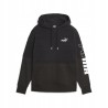 Puma Power Colorblock Zimowa Bluza z Kapturem S Czarny