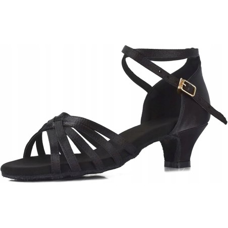 Outlet TRIWORIAE Damskie sandały taneczne latino czarne 4 cm rozmiar 37 EU