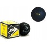 Outlet PIŁKi DO SQUASHA DUNLOP PRO (2 KROPKI ŻÓŁTE) 3 SZTUKI CZARNE