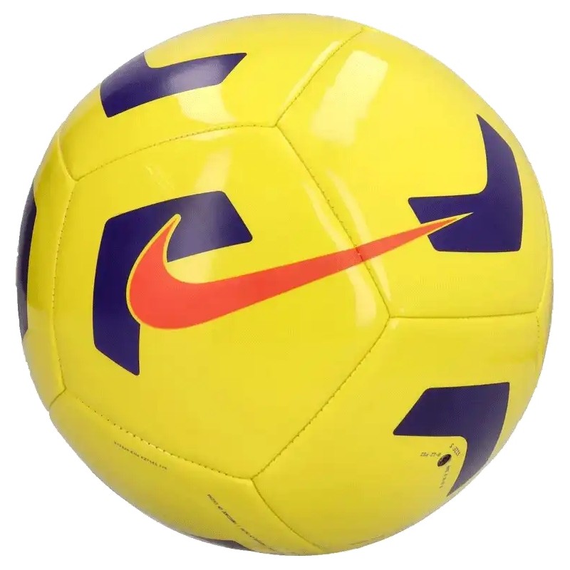 Outlet Piłka nożna Nike Pitch Training 24 r. 5 żółta z fioletowo-czerwonymi