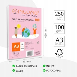 Outlet Papier Ksero A3 100g Biały Multifunkcyjny OFITURIA 250 Arkuszy