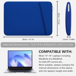 Outlet Pokrowiec HEDUGO na laptopa 13-14" wyściełany, fioletowy, 2