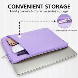 Outlet Pokrowiec HEDUGO na laptopa 13-14" wyściełany, fioletowy, 2