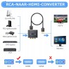 Outlet Konwerter RCA/AV na HDMI 720/1080P do PS2, Wii, N64, Xbox CAMWAY