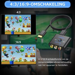 Outlet Konwerter RCA/AV na HDMI 720/1080P do PS2, Wii, N64, Xbox CAMWAY