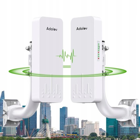 Outlet Mostek WiFi 5.8GHz AdaLov CPE660 Zewnętrzny 300 Mbps 3km Punkt-Punkt