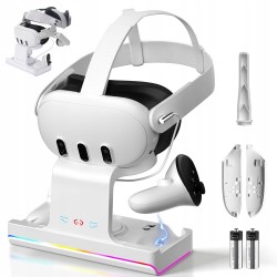 Outlet Stacja dokująca do ładowania Oculus/Meta Quest 3 z oświetleniem RGB