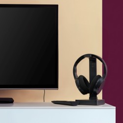 Outlet Słuchawki bezprzewodowe nauszne Bluetooth Hama TV PC stacja Czarny