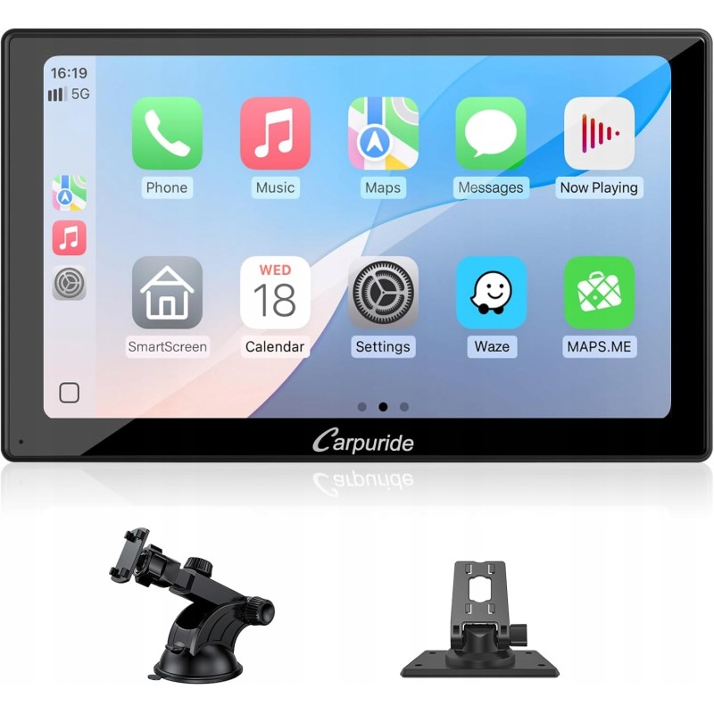 Outlet Przenośny samochodowy stereo Carpuride V9 9" bezprzewodowe Carplay i