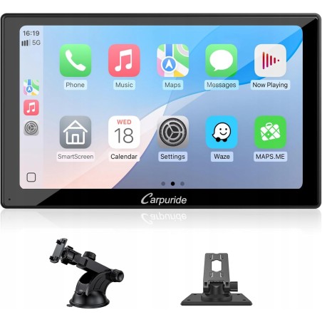 Outlet Przenośny samochodowy stereo Carpuride V9 9" bezprzewodowe Carplay i