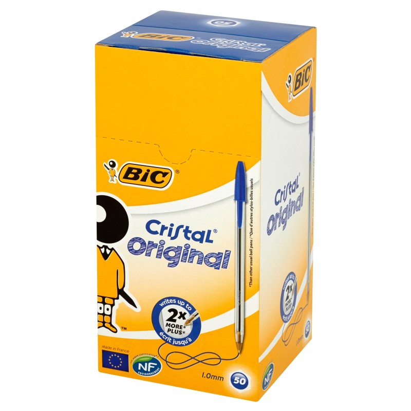 Outlet Długopis tradycyjny Bic Cristal Original niebieski 49 sztuk