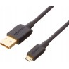 Outlet Kabel AmazonBasic USB - microUSB typ B 3 m czarny czarny
