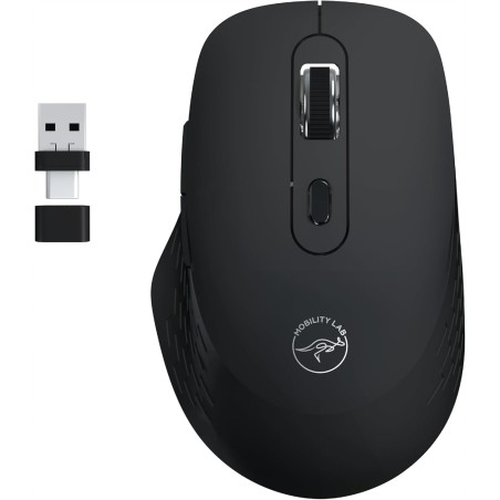 Outlet Ergonomiczna mysz - MOBILITY LAB Omega - adapter USB oraz USB-C
