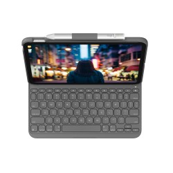 Outlet Klawiatura LOGITECH Slim Folio do iPad 10th gen - szary - (FR) -