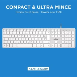 USZKODZONY Klawiatura mechaniczna KB-MAC-W/FR