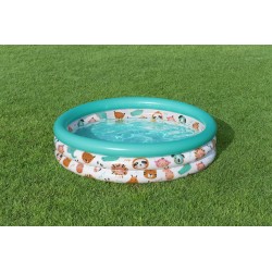 Outlet Basen dmuchany Brodzik dla dzieci 102x25cm z motywem Rybek BESTWAY