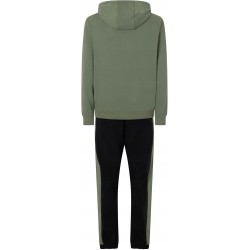 Męski dres bawełniany Kappa Men Logo Glomeri zielono-czarny