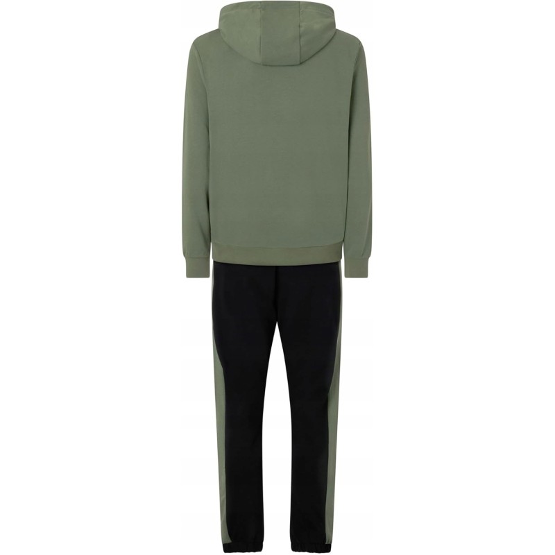 Męski dres bawełniany Kappa Men Logo Glomeri zielono-czarny